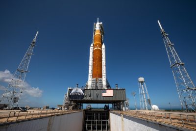 Artemis I Moon Rocket at Launch Pad 39B