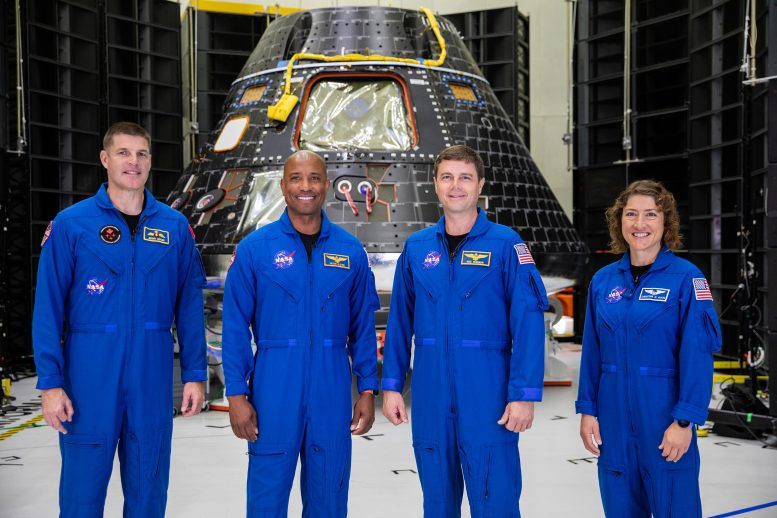 Artemis II Crew Visits Their Orion Spacecraft