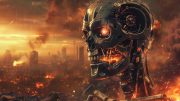 Artificial Intelligence Danger AI Apocalypse Art Concept