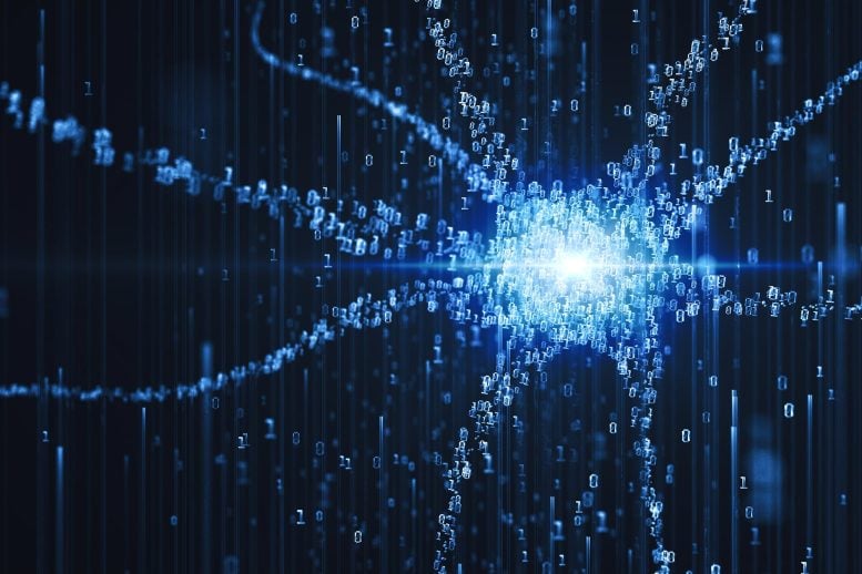 Artificial Intelligence Digital Neuron Concept
