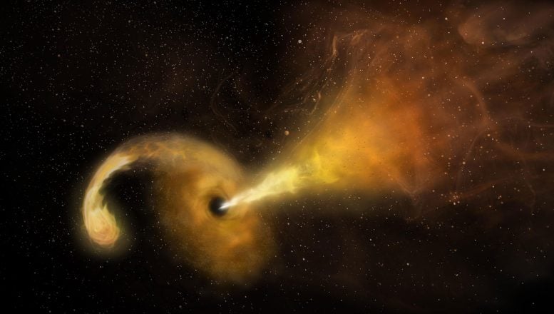 Artist Concept of a Tidal Disruption Event