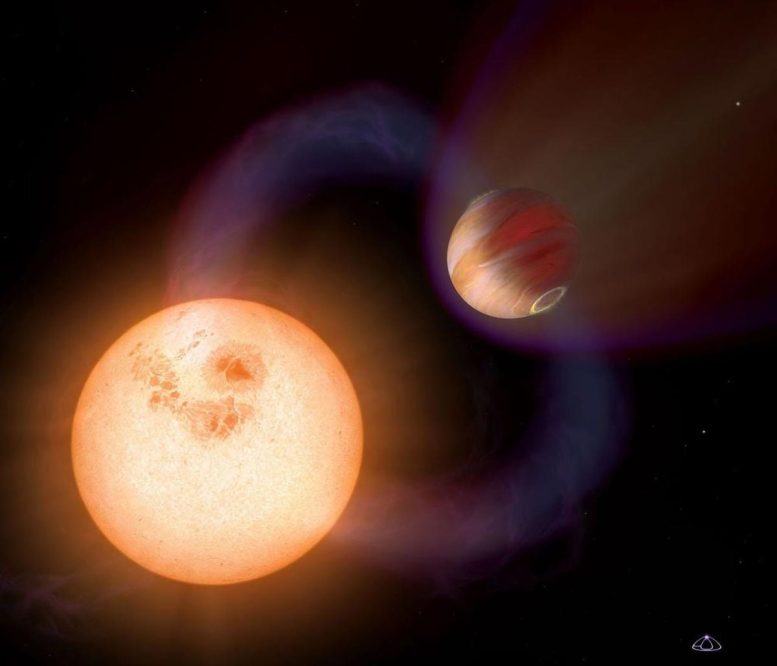 Artist Illustration of Ultra Short Period Planet Orbiting Host Star