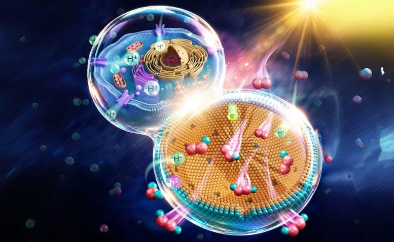 Nanoreactor Mimics Living Cells To Supercharge Artificial Photosynthesis