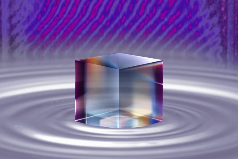 Artistic Illustration of Diamond in Liquid Carbon