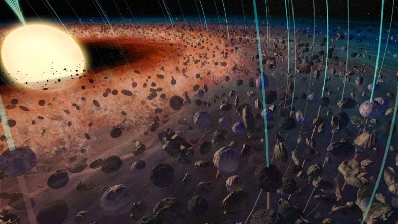 Artistic Illustration of Early Solar System Magnetism