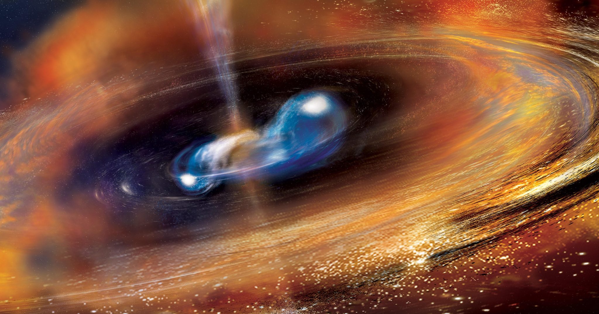 Artist's conception of a gamma ray burst