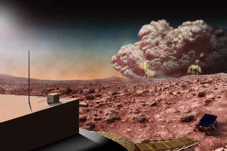 Artist&rsquo;s Depiction of a Dust Storm on Mars
