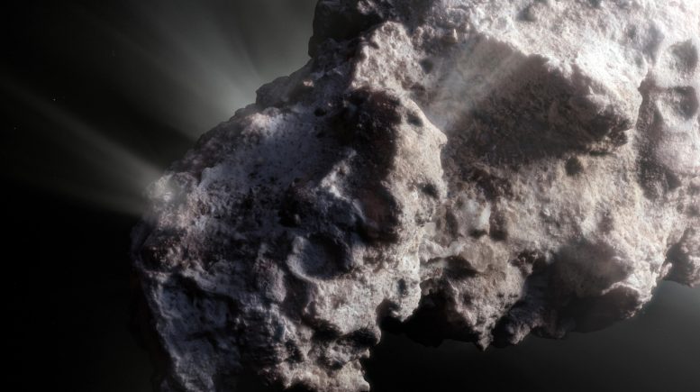 Artist’s Impression Surface of Interstellar Comet 2I/Borisov Close Up