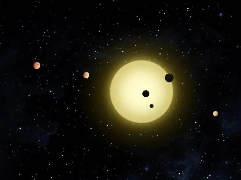 Artist’s Impression of Kepler 11 System