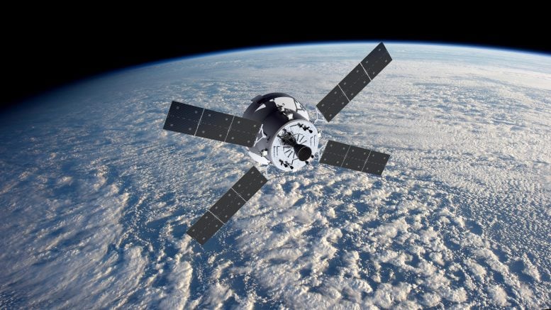 Artist's Impression of Orion Over Earth
