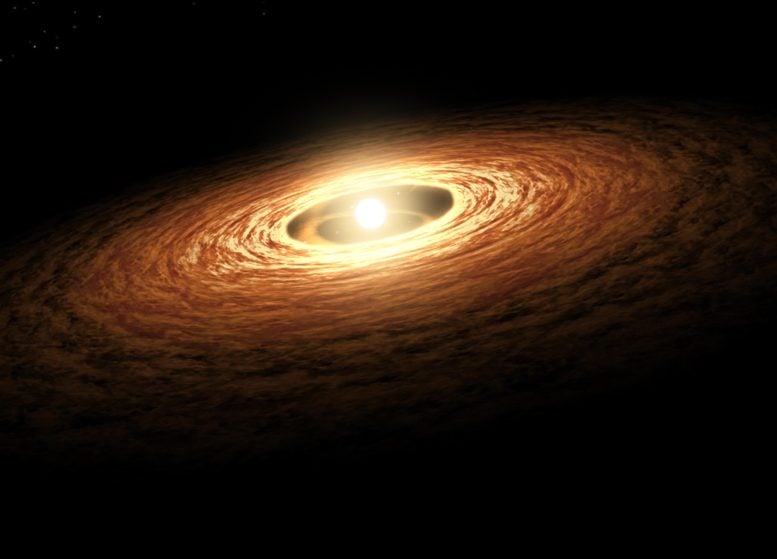 Artist’s Impression of Protoplanetary Disc