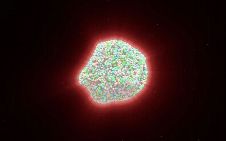 Artist&rsquo;s Impression of Quark&ndash;Gluon Plasma Formation