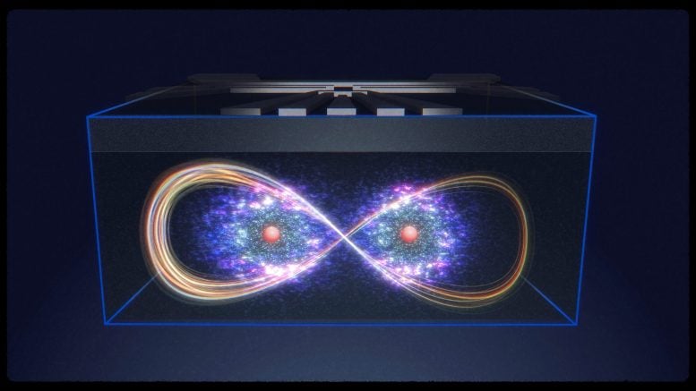 Artist’s Impression of Two Entangled Nuclear Spins