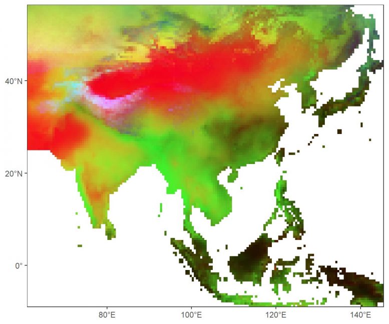 Asia River History Heat Map