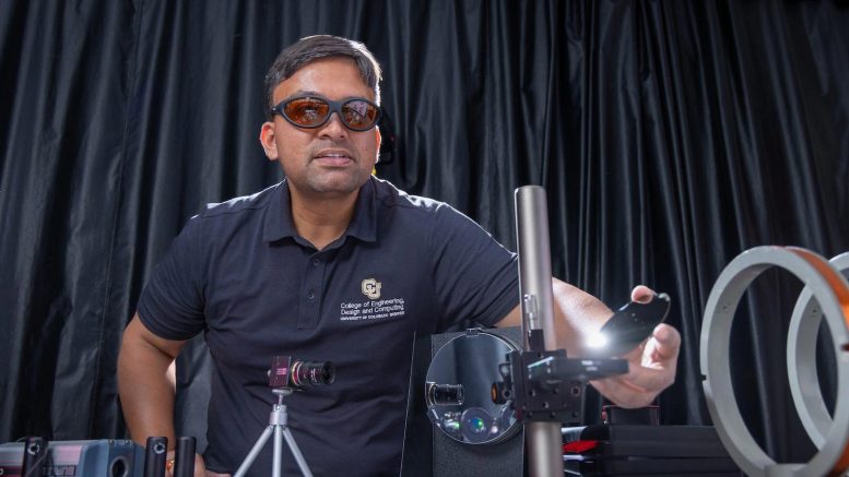 Assistant Professor Aakash Sahai in Quantum Optics Lab