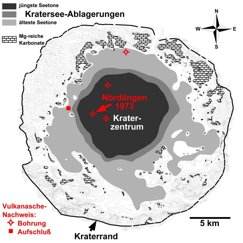 Astereroid Impact Crater Diagram