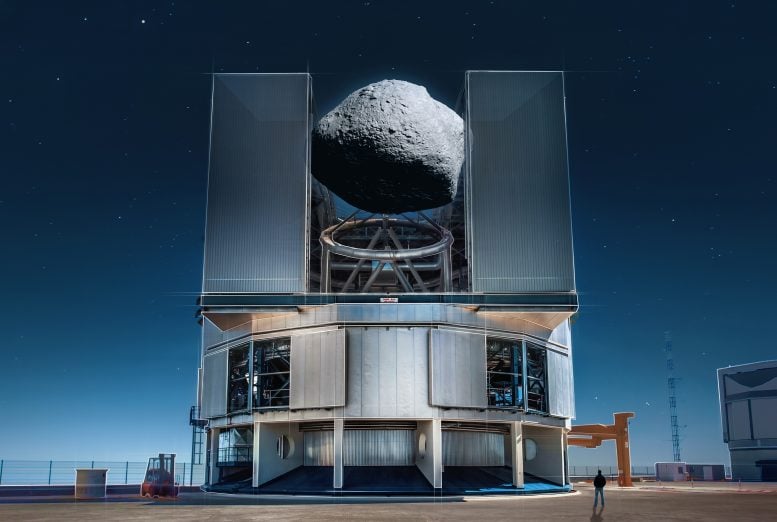 Asteroid 1998 KY26 dan perbandingan ukuran VLT