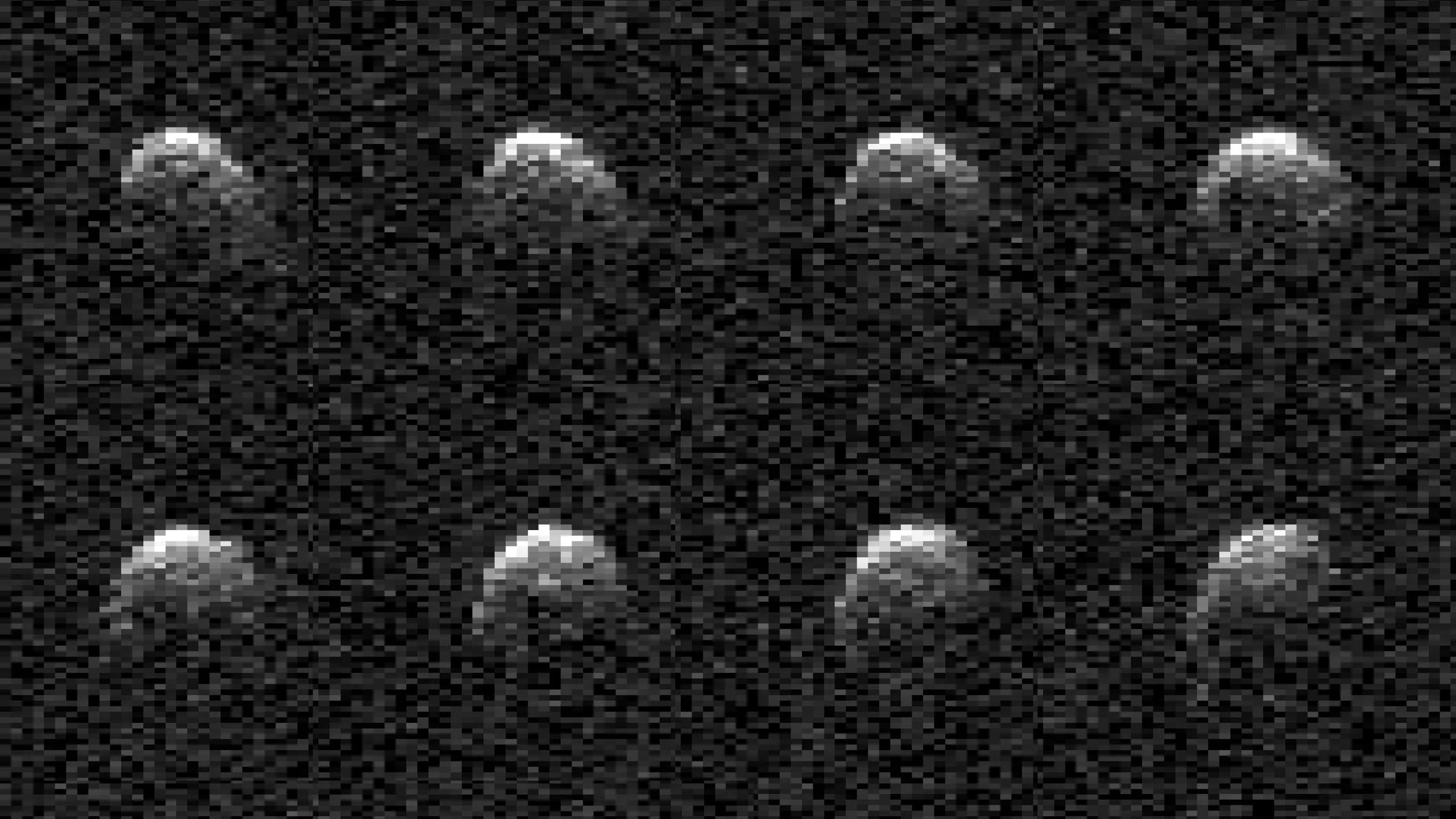 NASA의 행성 레이더는 지구에 접근하는 소행성을 이미지화합니다.