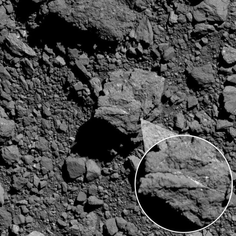 Asteroid Bennu Boulder