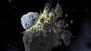 Asteroid Break-Up Illustration