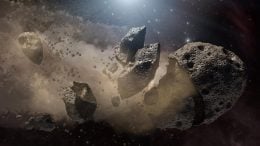 Asteroid Breaking Up