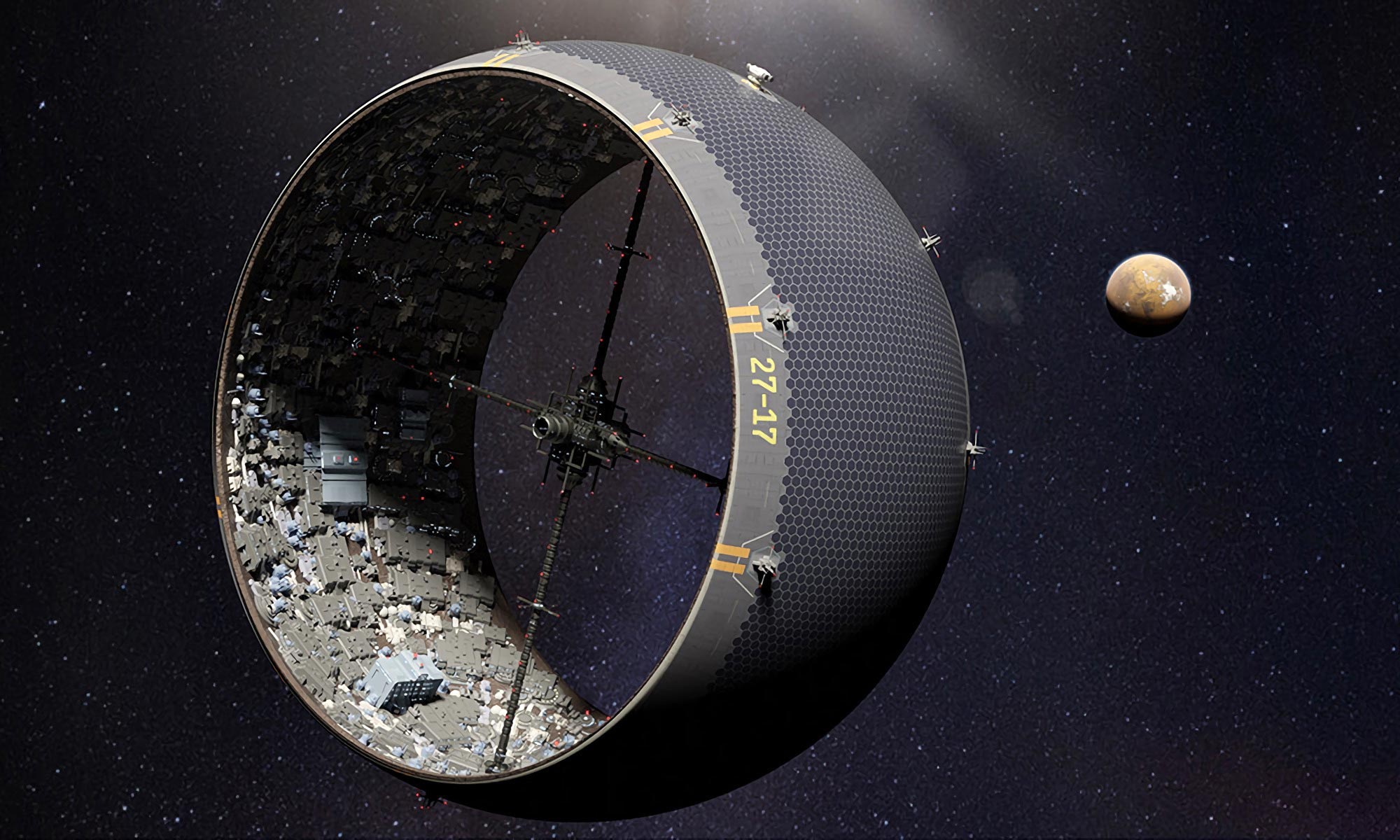 Un proyecto de investigación salvaje revela cómo podrían funcionar las futuras ciudades en asteroides