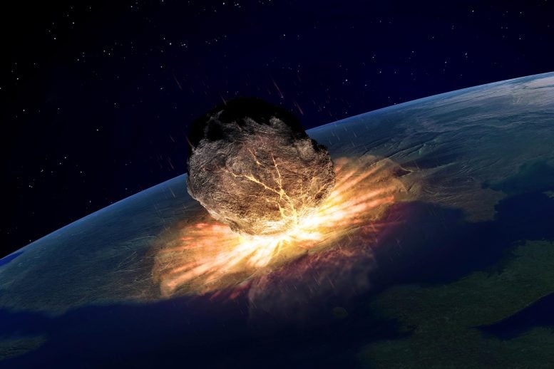 Asteroid Hitting Earth