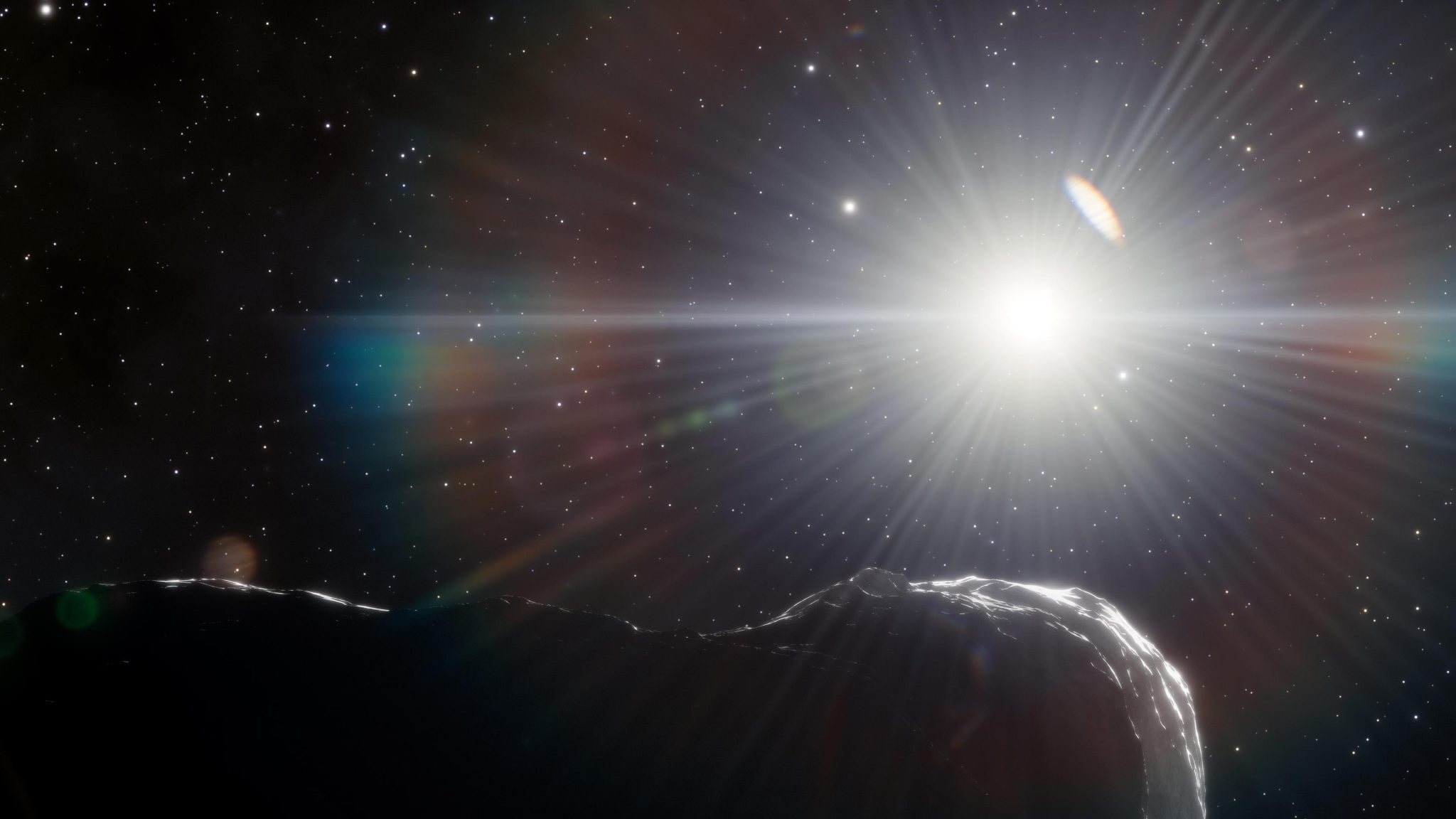 An asteroid orbits closer to the Sun than to the Earth's orbit