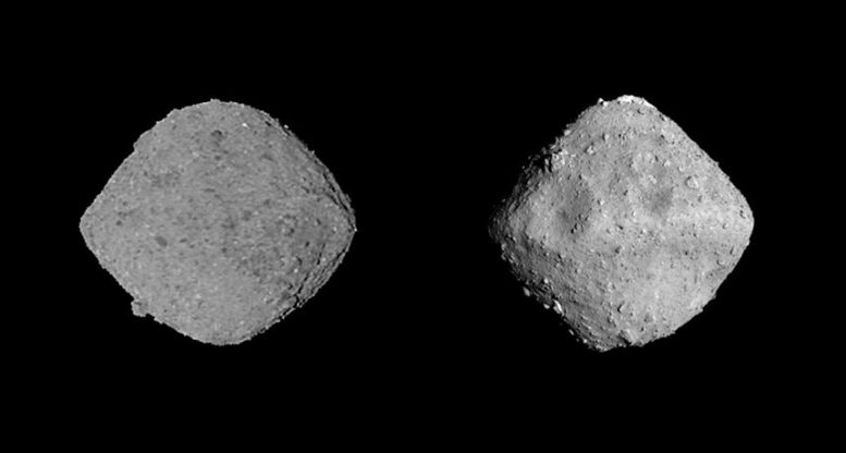 Asteroids Bennu and Ryugu