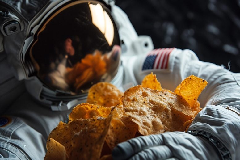 Astronaut Food Art Concept