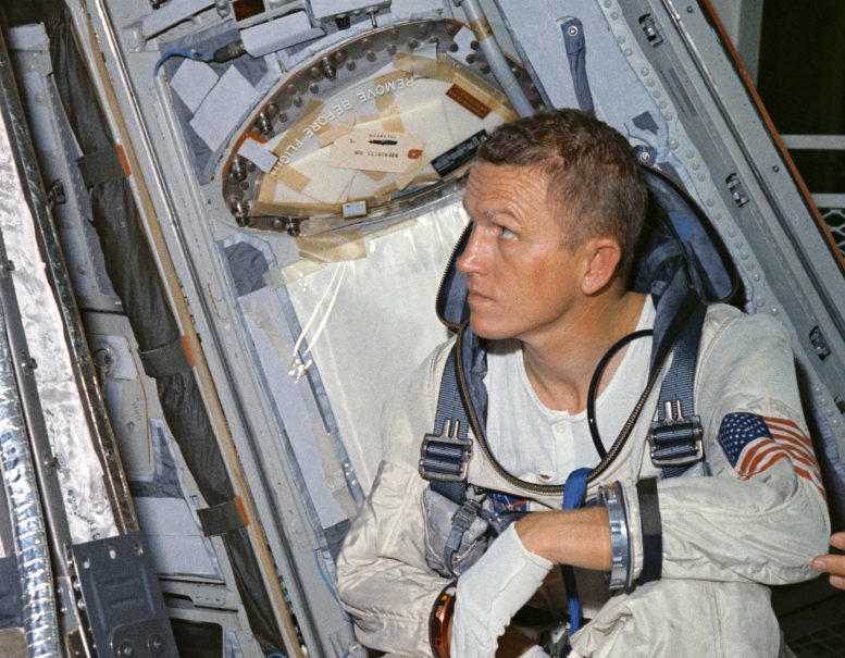 Astronaut Frank Borman Gemini-7 Spaceflight Training