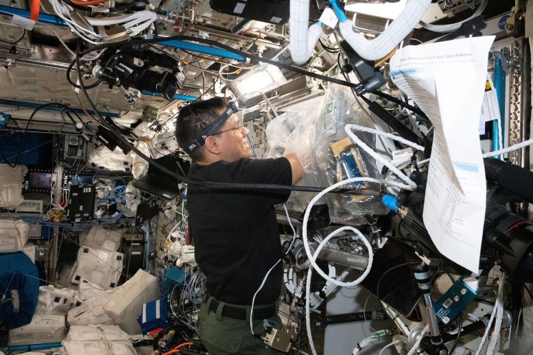 Astronaut Frank Rubio Works on 3D Bioprinter