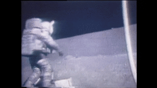 Astronaut Harrison Schmidt Stumbles