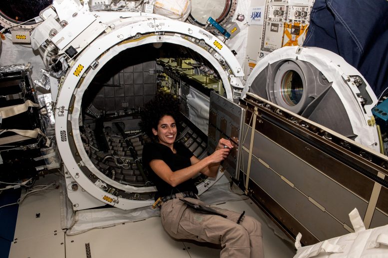 Astronaut Jasmin Moghbeli Prepares External Hardware