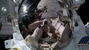 Astronaut Kayla Barron Space Selfie