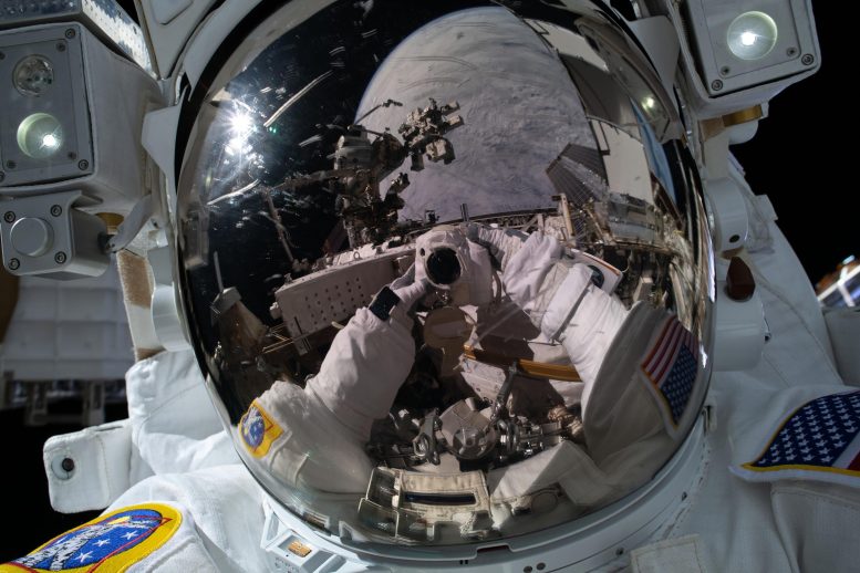 Astronaut Kayla Barron Space Selfie