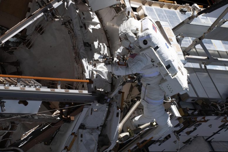 Astronaut Loral O’Hara Conducts Spacewalk