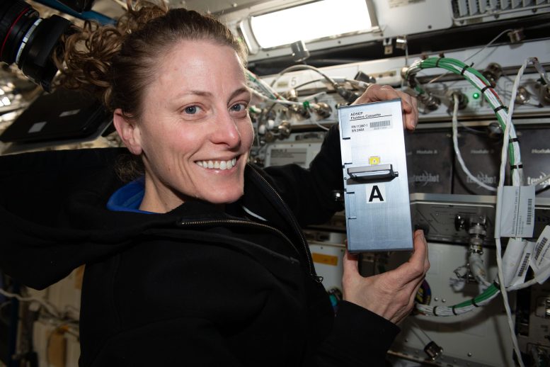 Astronaut Loral O’Hara Shows Off Space Biology Research Hardware