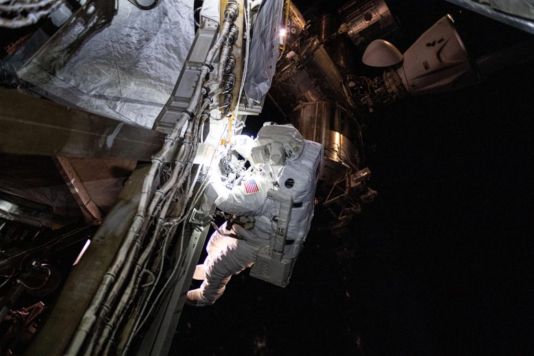 Astronaut Suni Williams During Six Hour Spacewalk