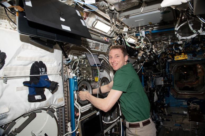 Astronaut Woody Hoburg Works on Physics Research