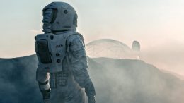 Astronaut at Mars Base