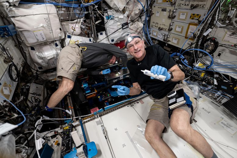 Astronauts Butch Wilmore and Don Pettit Install Futuristic Exercise Gear