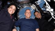 Astronauts Jessica Watkins, Bob Hines, and Frank Rubio