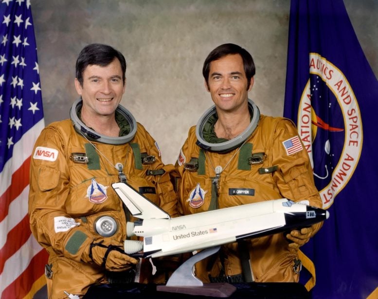 Astronauts John Young and Robert Crippen