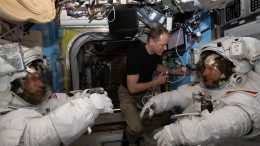 Astronauts Tom Marshburn Raja Chari Matthias Maurer