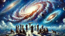 Astronomers Art Illustration