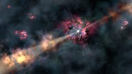 Astronomers Confirm Reverse Shock in a Gamma Ray Burst