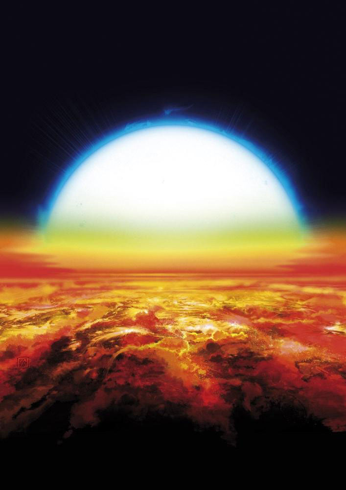 Astronomers Discover Iron and Titanium in the Atmosphere of an Exoplanet