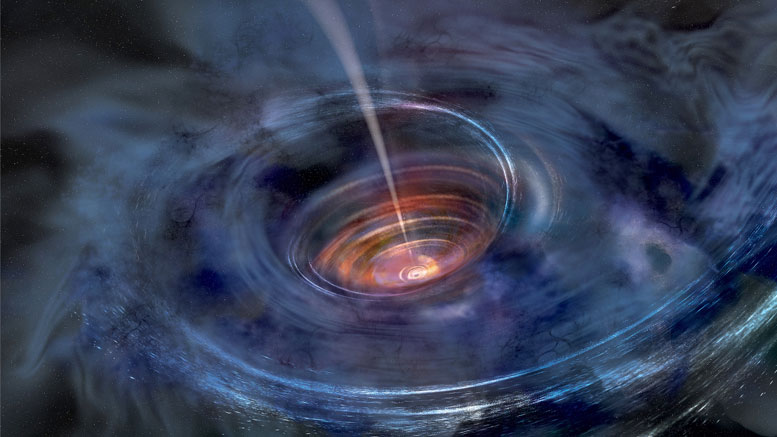 Astronomers Discover a Black Hole Choking on Stardust