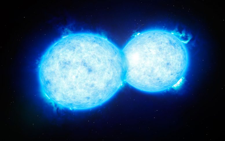 Astronomers Discover the Hottest and Most Massive Touching Double Star